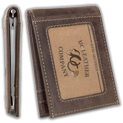 Leather Money Clip Bifold