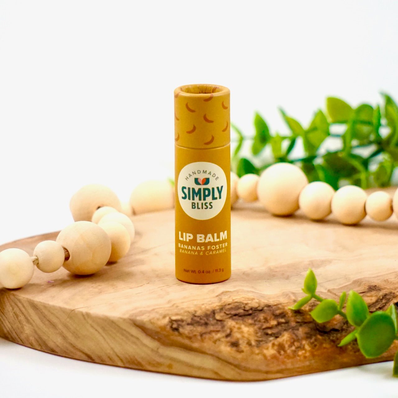 Bananas Foster - No-Melt Beeswax Lip Balm