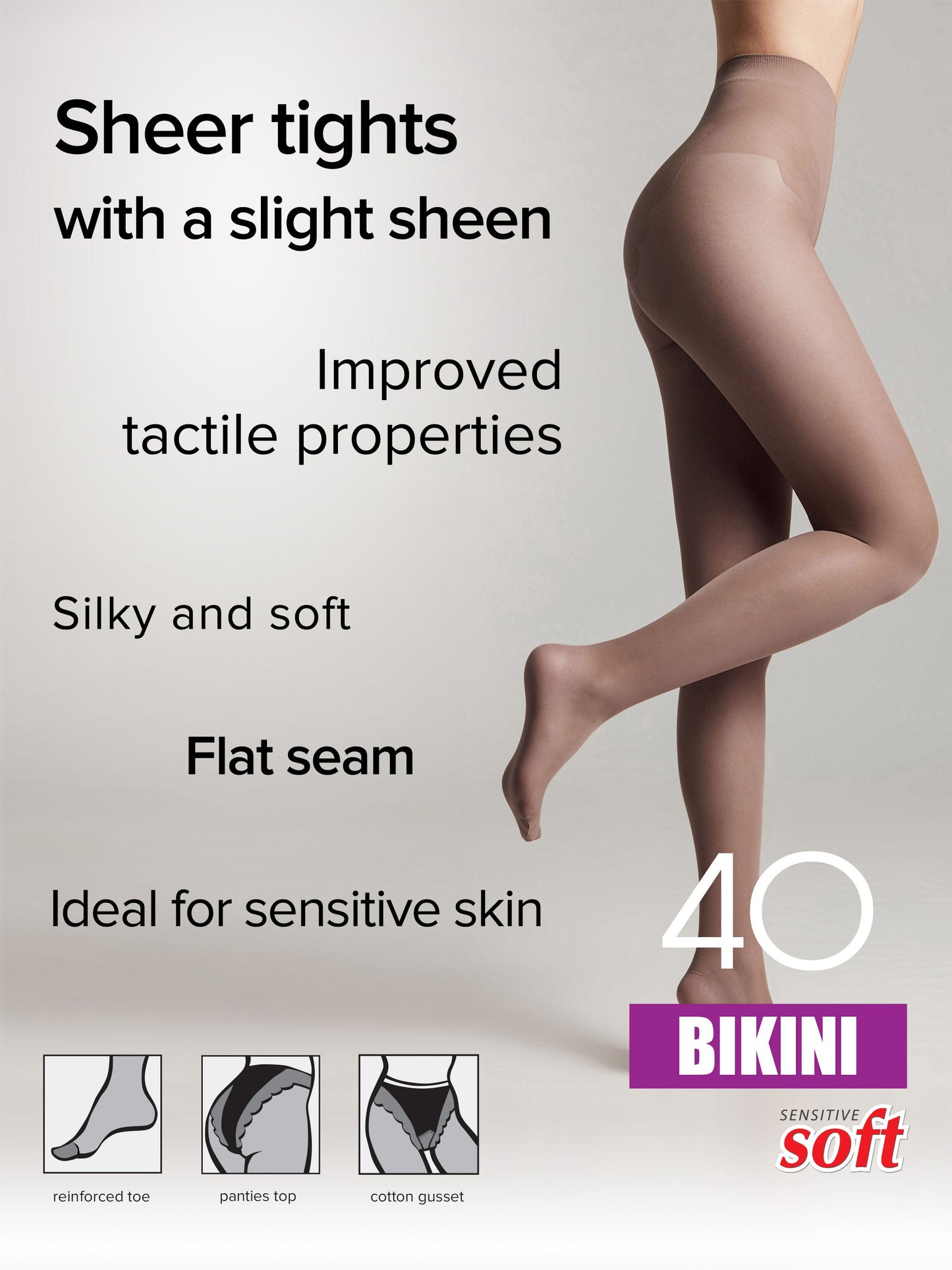 Tights Conte Bikini 40 Den - Ajour Top