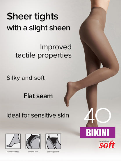 Tights Conte Bikini 40 Den - Ajour Top