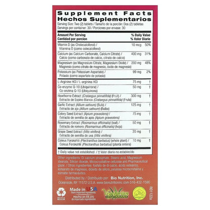 Bio Nutrition Blood Pressure Support Tablets (60 ct)