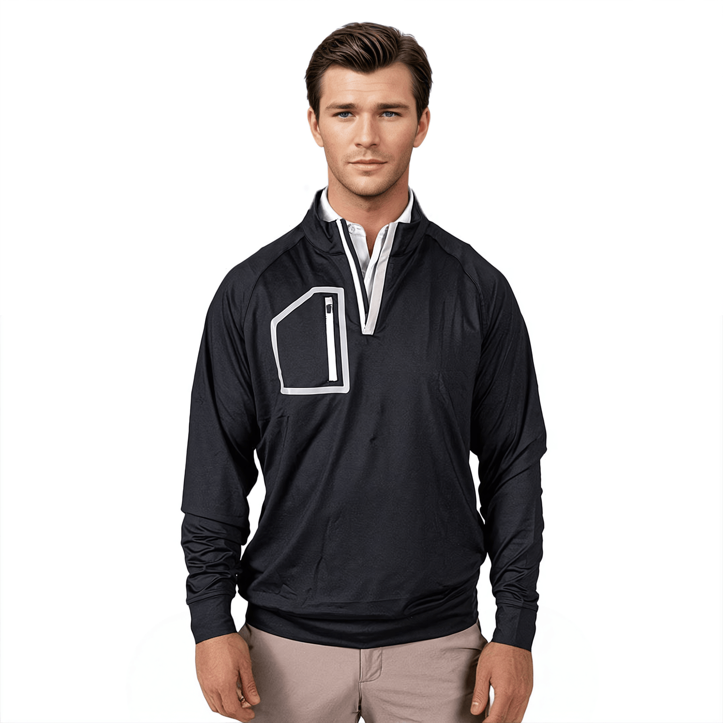 Black Men's Q-Zip