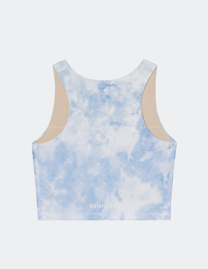 Blue Tie-Dye Bra Tank