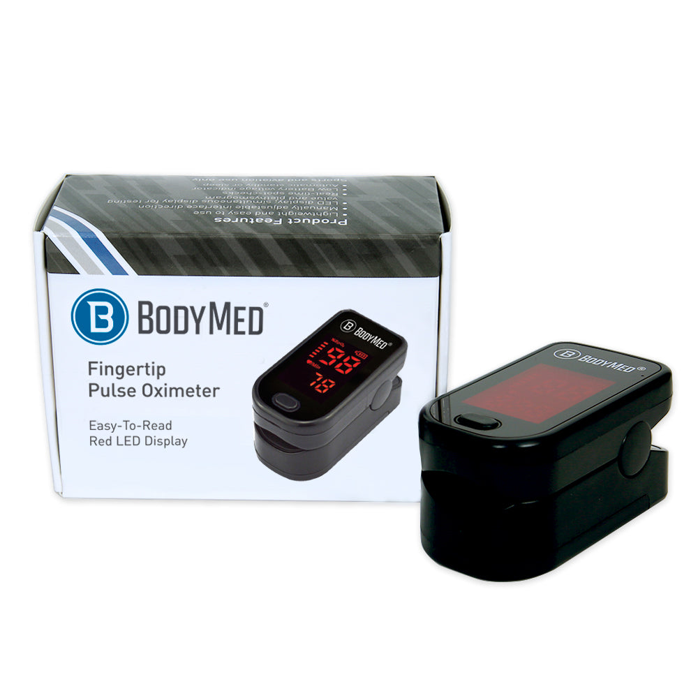 BodyMed Fingertip Pulse Oximeter, LED Display