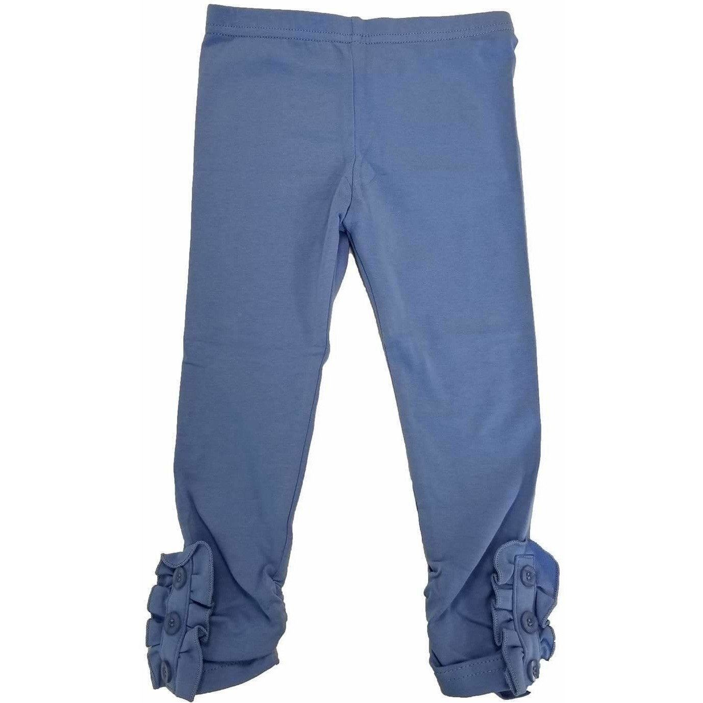 Girls Button Ruffle Pants
