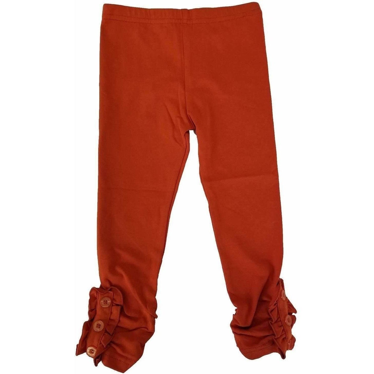 Girls Button Ruffle Pants