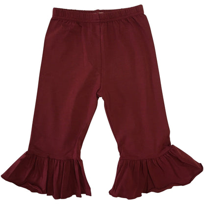Girls Single Ruffle Pants - Several Colors