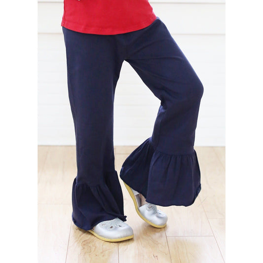 Girls Single Ruffle Pants - Several Colors