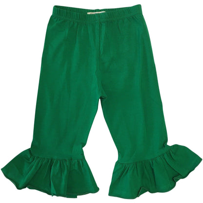 Girls Single Ruffle Pants - Several Colors