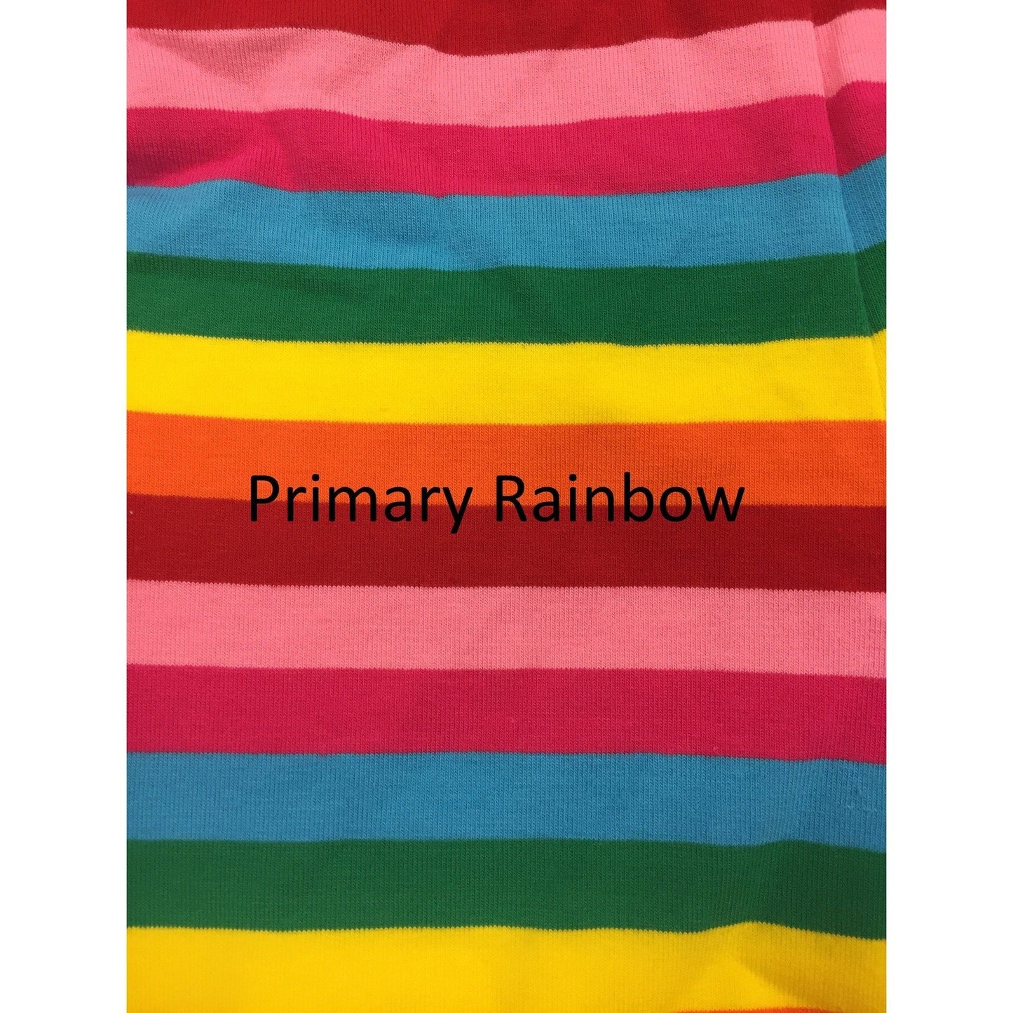 Rainbow Button Ruffle Capris