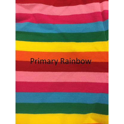 Rainbow Button Ruffle Capris