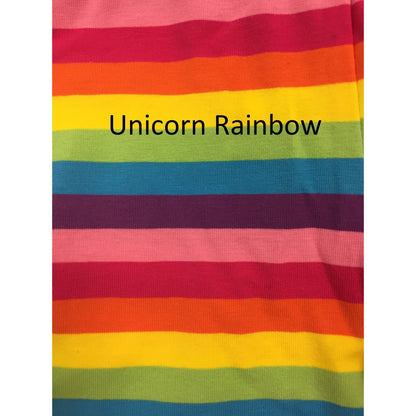 Rainbow Button Ruffle Capris