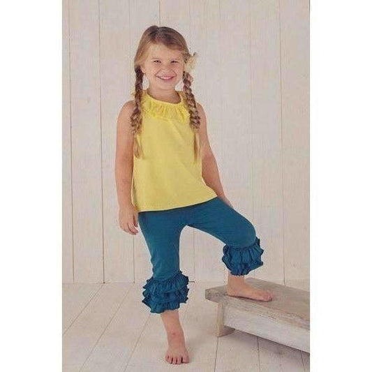 Triple Ruffle Capri