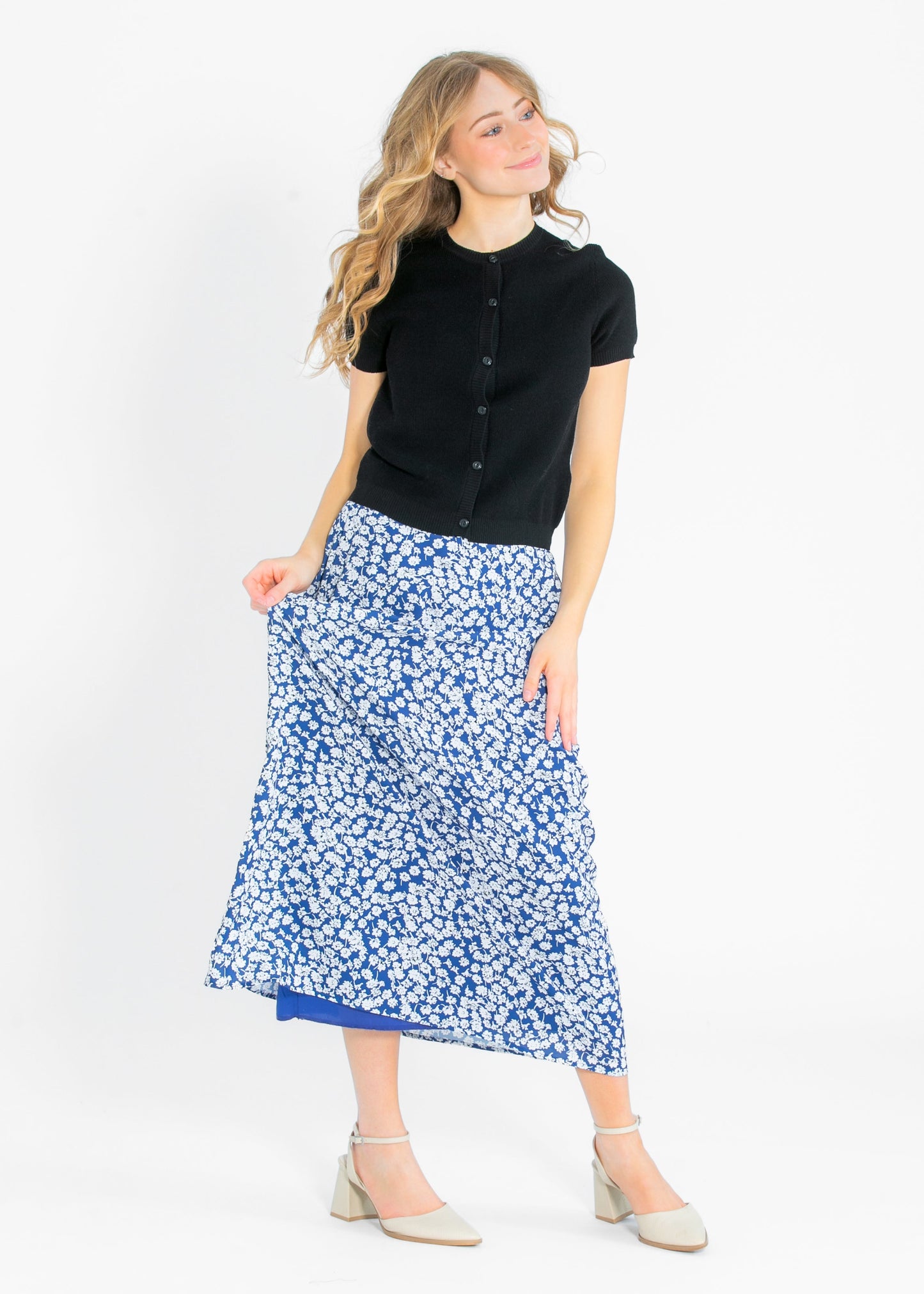 Braylyn Floral Midi Skirt - FINAL SALE