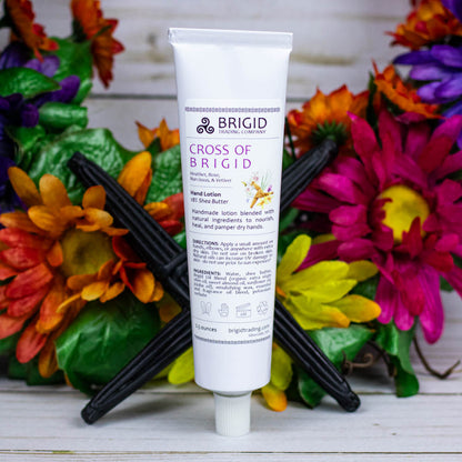 Cross of Brigid Natural Hand Lotion - Heather, Rose, Narcissus, and Vetiver - An Imbolc Offering