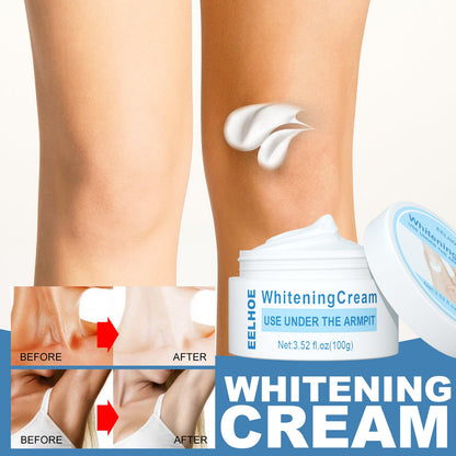 EELHOE Beauty Cream, Neck And Back Legs And Elbows Refreshing And Smooth Remove Stains Moisturize Skin Underarm Whitening Cream