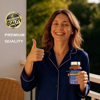 WINYEL Magnesium Complex 700mg 12 In 1 Magnesium Supplement With Glycinate, Citrate, Malate  Sleep, Calm, Muscle Relaxation, Heart Health Support  Vegan 120 Capsules