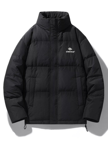 Men's Plus Size Zip Up Padded Puffer Jacket