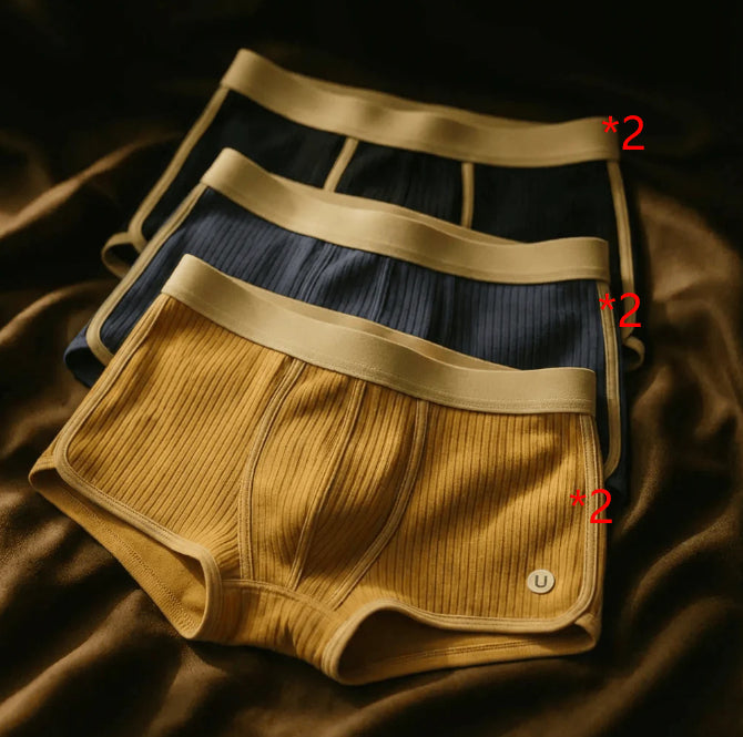 Men's Mid-waist Simple Fashionable Breathable Comfortable Boxers