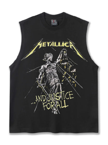 Men's Graphic Round Neck Tank Top