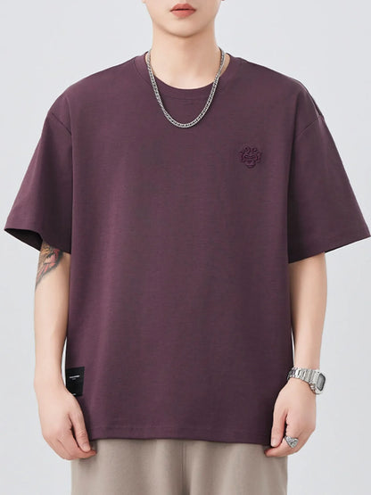 Men's Plus Size Round Neck Short Sleeve T-Shirt