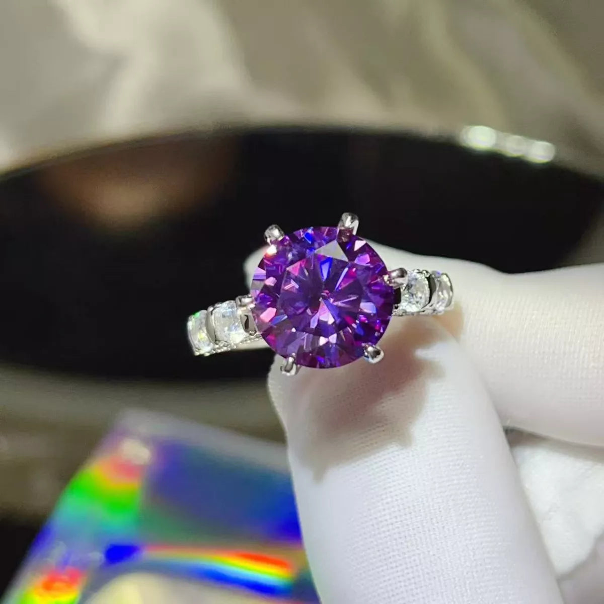 5 Carat Moissanite 6-Prong 925 Sterling Silver Ring