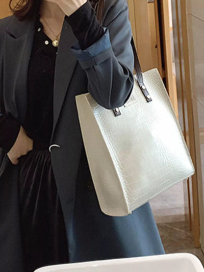 Leather Tote Shoulder Bag