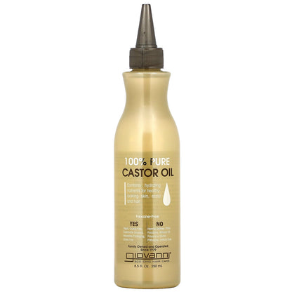 Giovanni 100% Pure Castor Oil, 8.5 Fl Oz