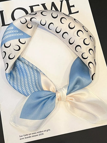 Printed Silk Square Scarf