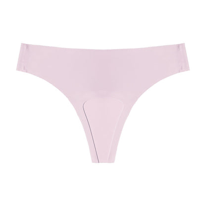Plus-size Ice-silk Seamless Womens Sports Yoga Panties