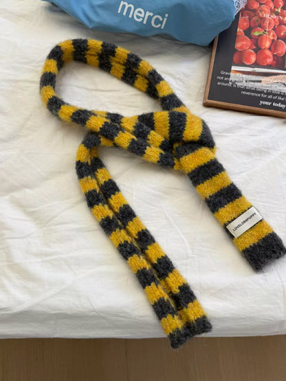 Striped Knitted Warm Scarf