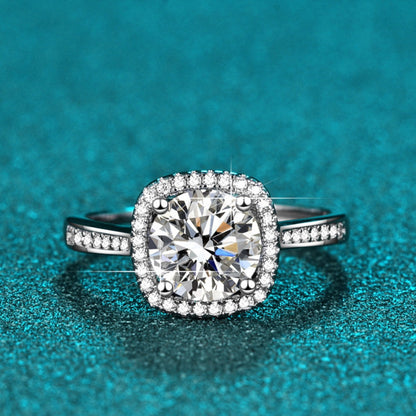 1 Carat Moissanite 925 Sterling Silver Ring