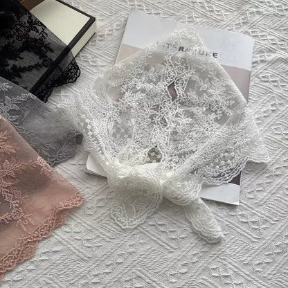 Elegant Lace Sheer Scarf