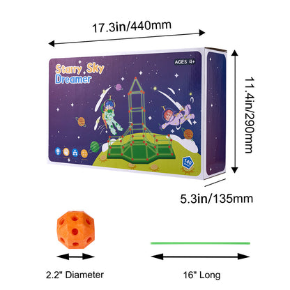 VEVOR Tent Fort Building Kit For Kid Glow In The Dark STEM Construction Toy 140P