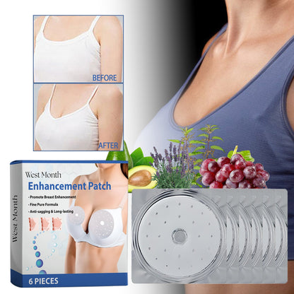Breast Enhancement Patch, Firming Lifting Chest Mask For Sagging & Loose Skin, Natural Plant Extract Breast Plump Patches, 6 Pcs