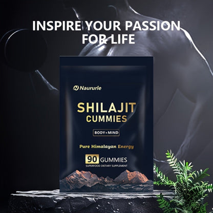 Shilajit Gummies Pure Himalayan Energy Superfood Supplement 90 Count Body & Mind Support