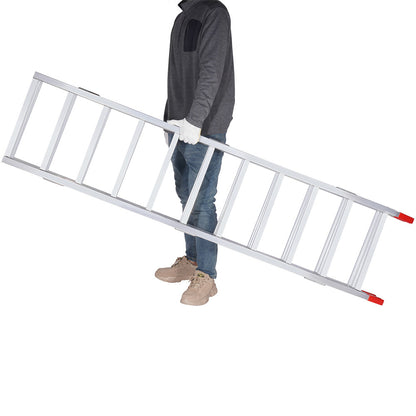 VEVOR Tri-Fold Aluminum Loading Ramp 1500 Lbs 77in X 54in For Tractors ATVs UTVs
