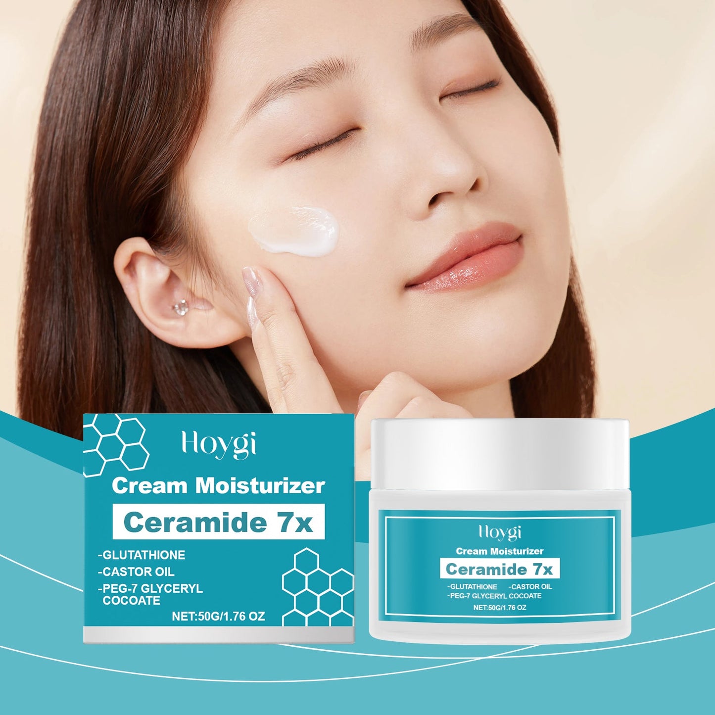 Hoygi Skin Moisturizer, Skin Gentle, Hydrating, Nourishing And Repairing Skin Elasticity Brightening Cream