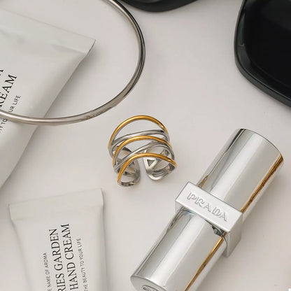 Two-Tone Open Ring