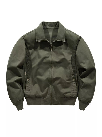 Men's Plus Size Casual Zip Up Jacket