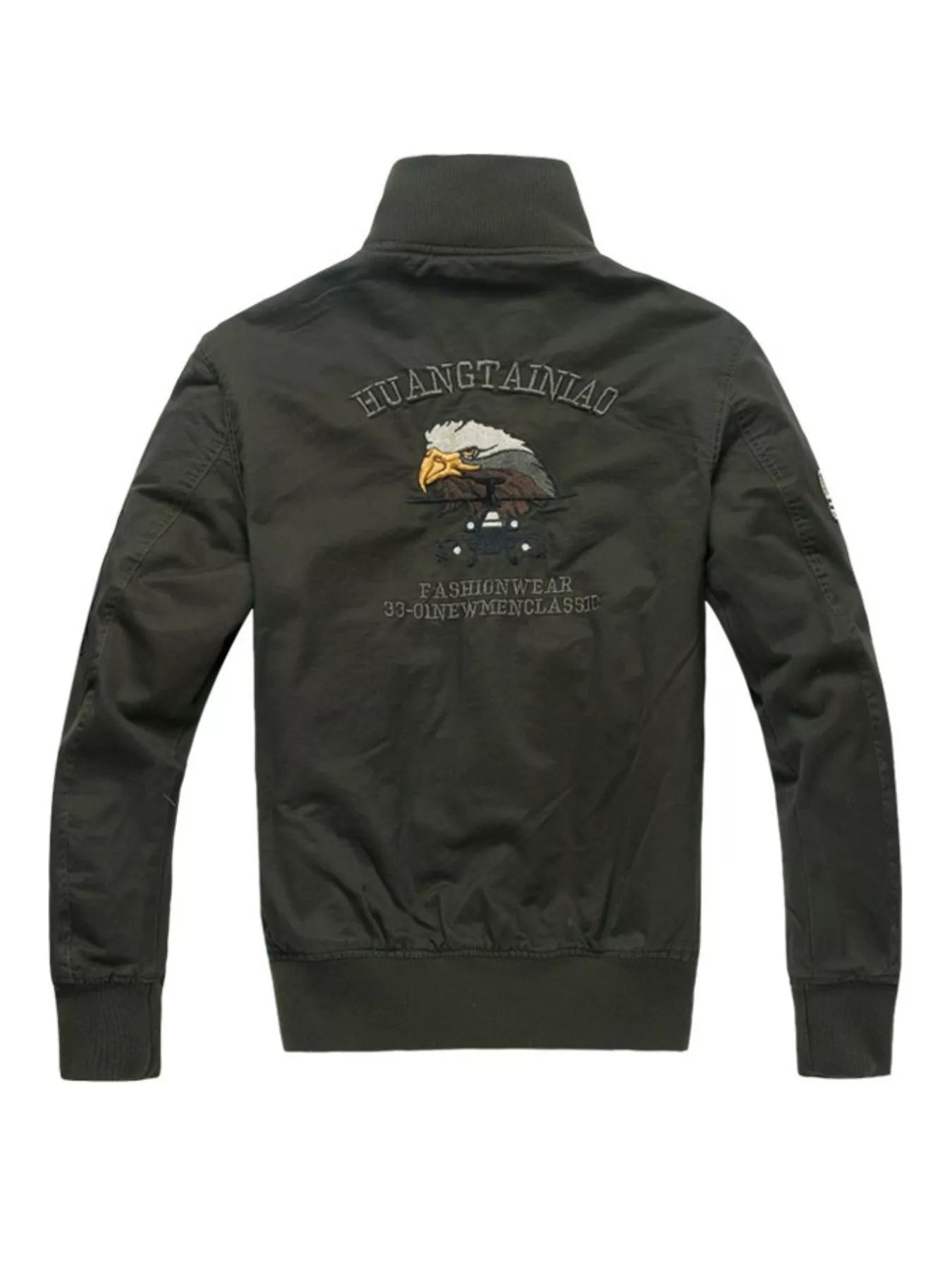 Men's Plus Size Zip Up Long Sleeve Jacket
