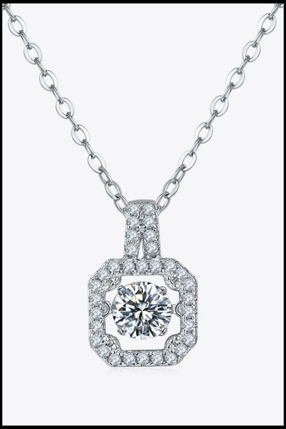 Adored Moissanite 925 Sterling Silver Necklace