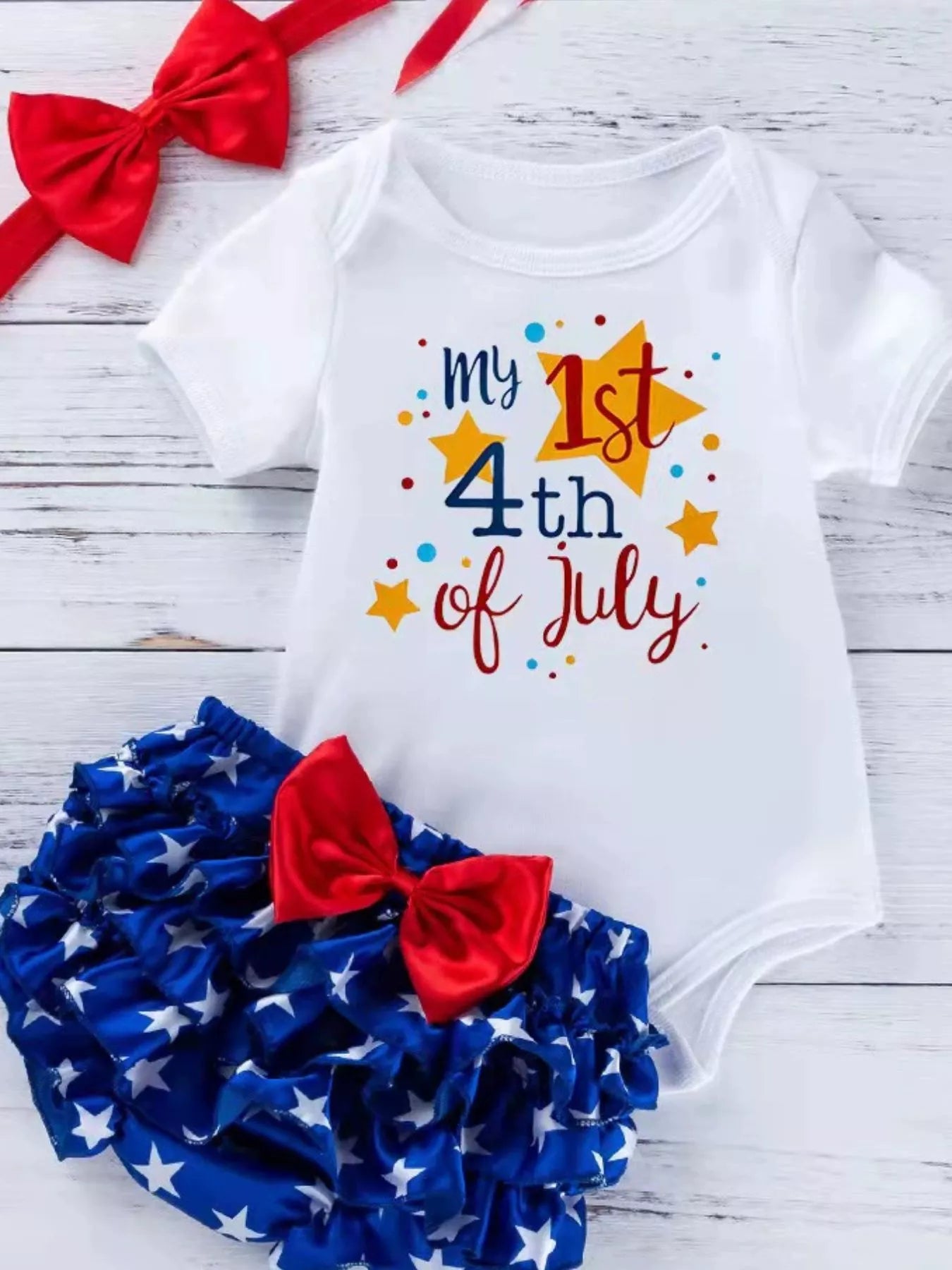 Children's Little Miss America Patriotic Outfit Set