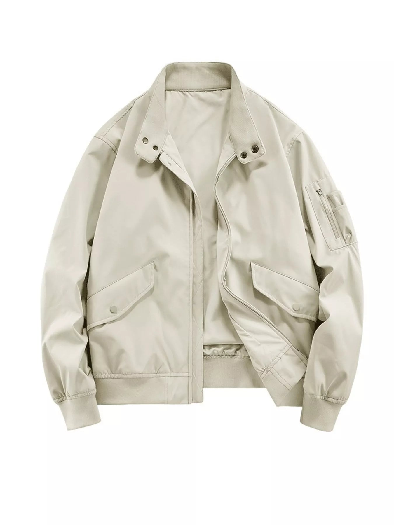 Men's Plus Size Casual Lightweight Zip Up Jacket