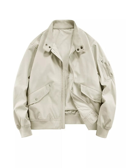 Men's Plus Size Casual Lightweight Zip Up Jacket