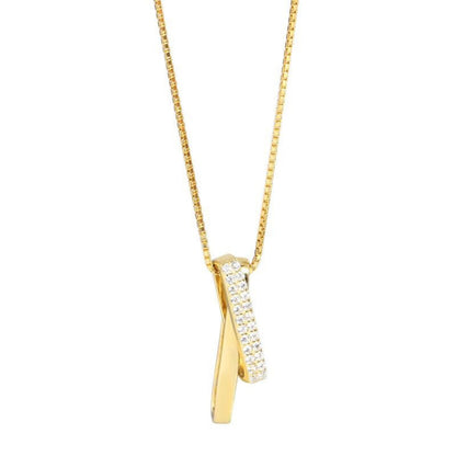 925 Sterling Silver Zircon Pendant Necklace