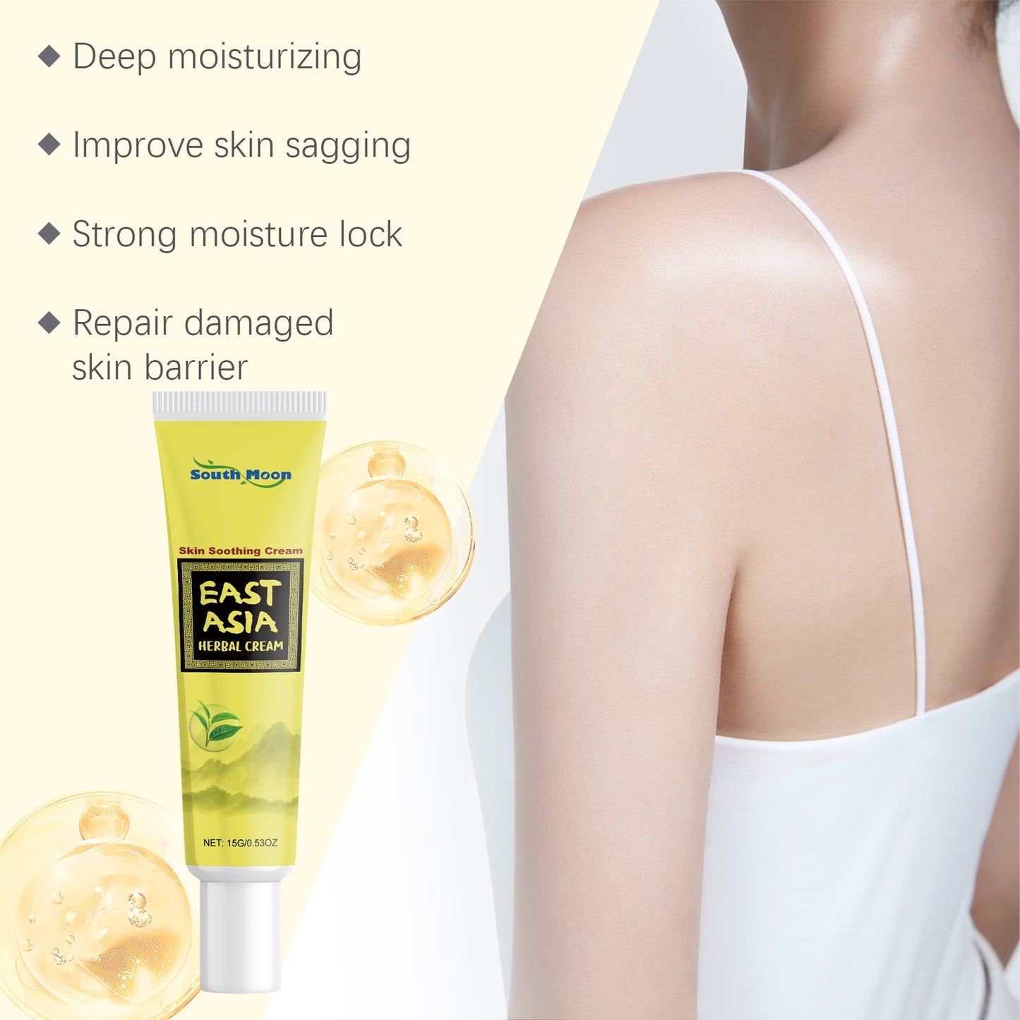 South Moon Herbal Skin Moisturizing Cream, Moisturizing For Skin Discomfort, Dry Skin Barrier, And Skin Care Cream