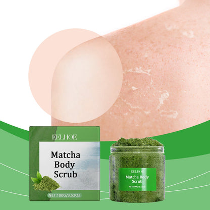 EELHOE Matcha Sea Salt Scrub For Body Cleansing, Nourishing And Moisturizing Skin Moisturizing And Hydrating Exfoliating Scrub