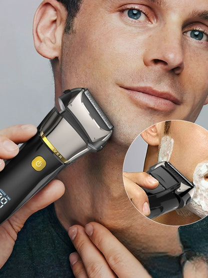 Rechargeable Electric Shaver with LED Display
