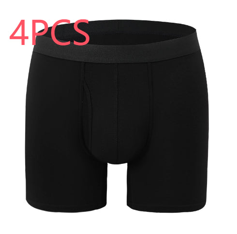 Extended Men's Underwear Bamboo Fiber Sports Breathable Mid Waist